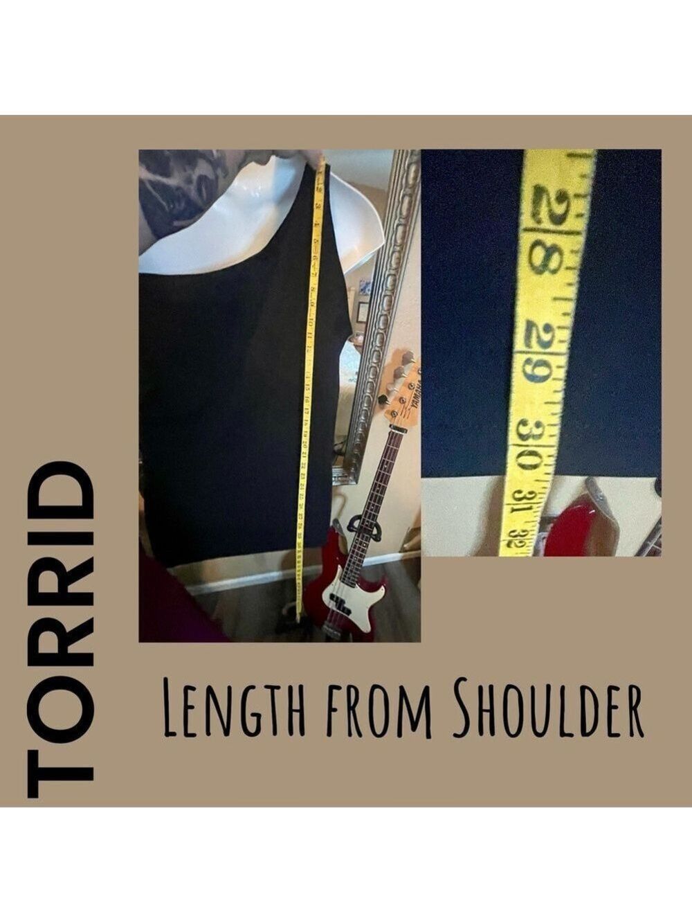Torrid Sculpting Knit One Shoulder Tank in 3X 22/24 NWT - Picture 9 of 17